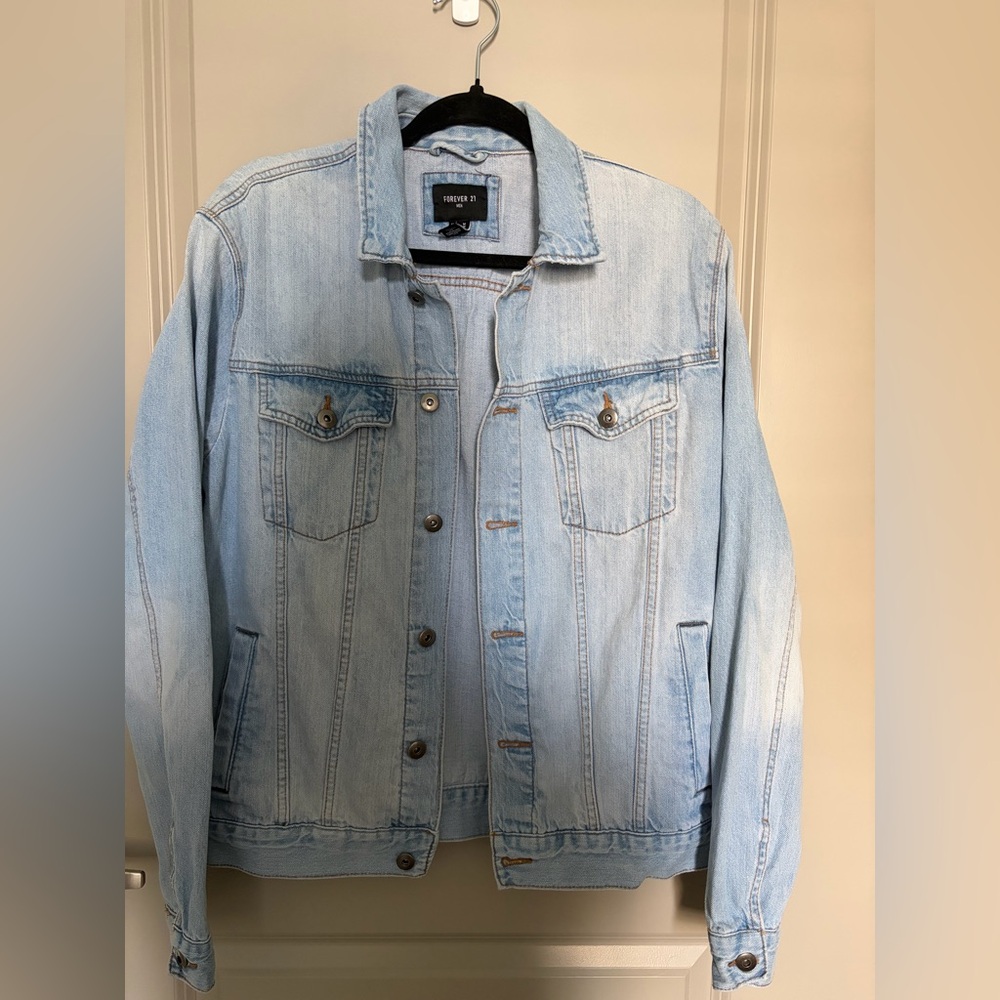 F21 Men’s Denim Blue Jacket Casual